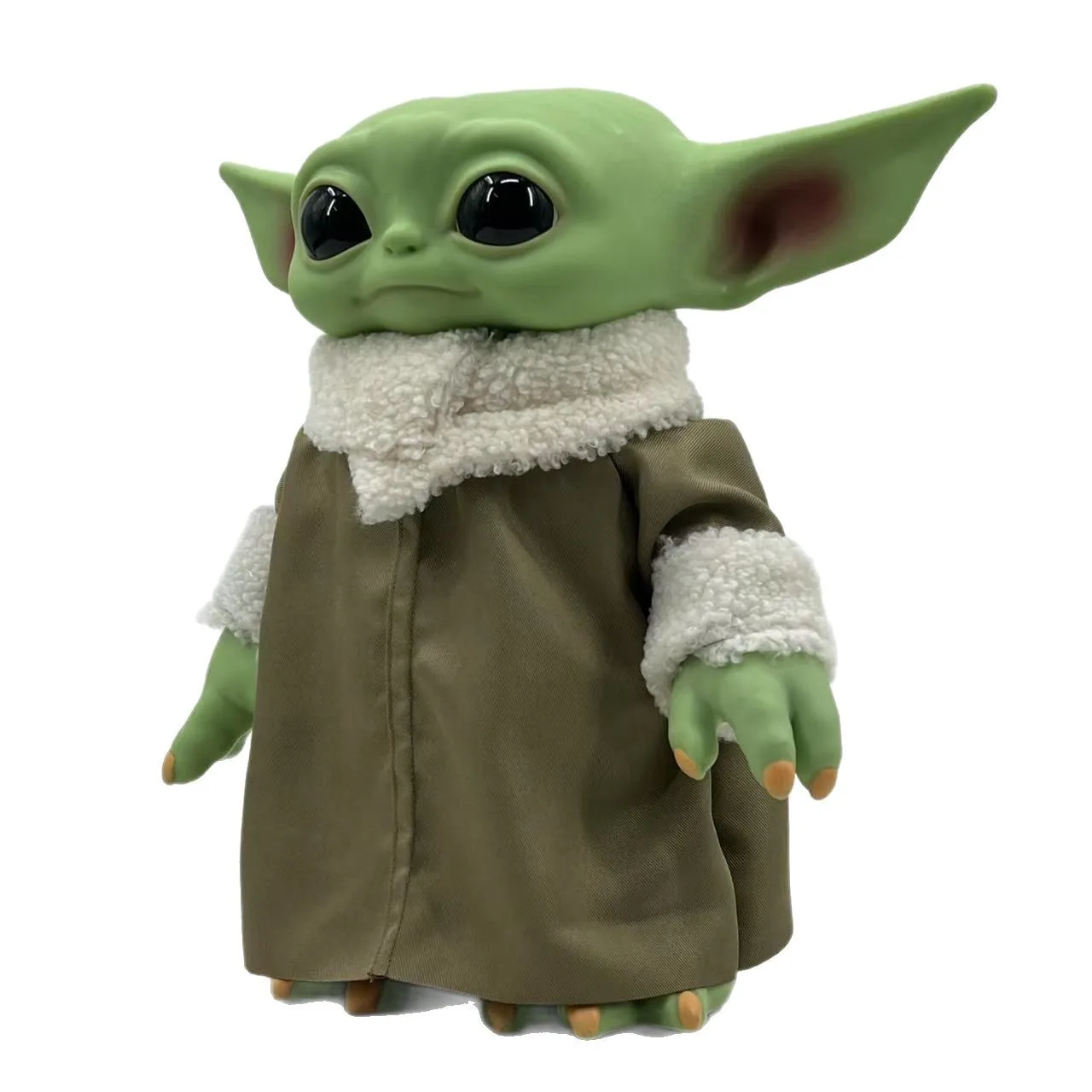 New Star Wars 28cm Pvc Yoda Figure Grogu Plush Action Figure Toys Yoda Baby The Mandalorian Anime Dolls Gifts Adults Cute Model - view 5