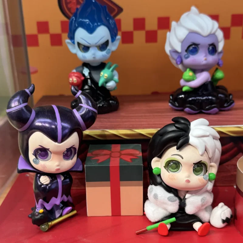 Miniso 디즈니 악당 캐릭터 컬렉션 피규어 시리즈 블라인드 박스 트렌디 장난감 장식품 귀여운 인형 소녀 생일 선물