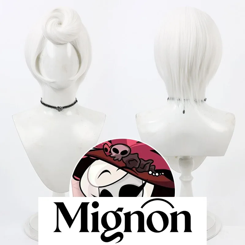 

Hazbin Hotel Rosie Cosplay Wig Simulated Scalp Pure White