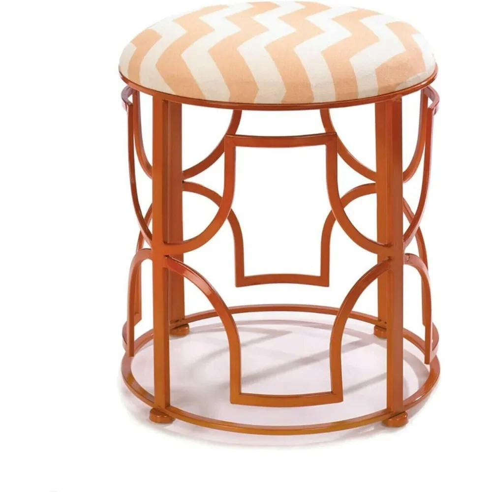 Decorative Garden Stools Chic Chevron Stool, Multicolor 16.25