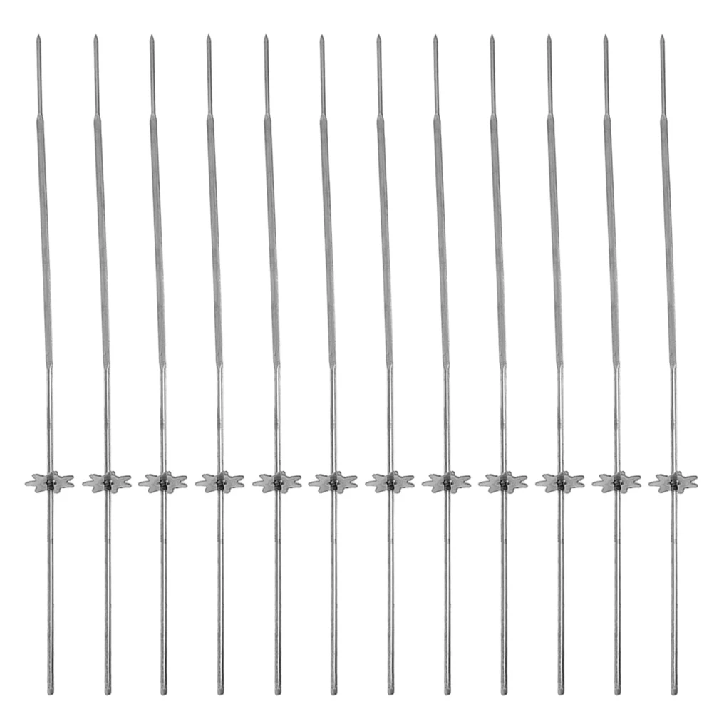 

20pcs Flip Barbecue Skewers Stainless Steel Automatic Rotating Meat Shish Kebab Grill Tools Outdoor Cooking Kabob Sticks
