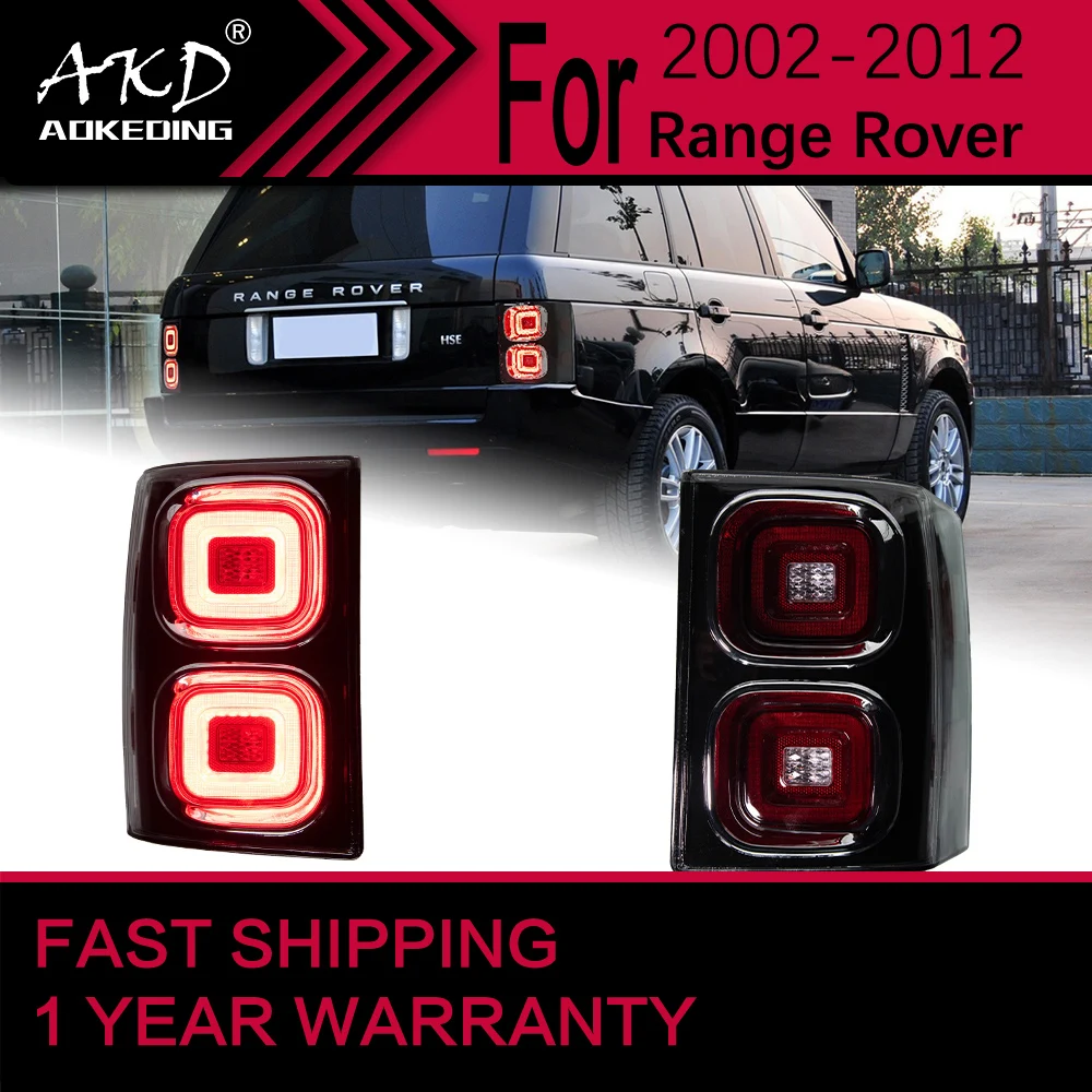 

Автомобильные фары для Range Rover, светодиодный задний фонарь 2002-2012, лампа Range Rover, стоп-сигнал, DRL, задний ход, автомобильные аксессуары