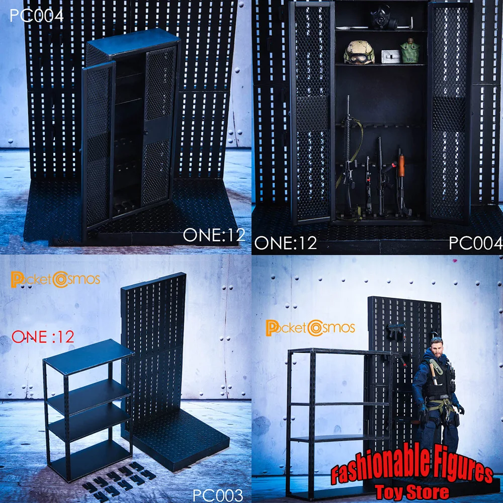 PCTOYS PC004 1/12 Scale Metal Weapon Cabinet Military War Scenes Decoration Props For 6