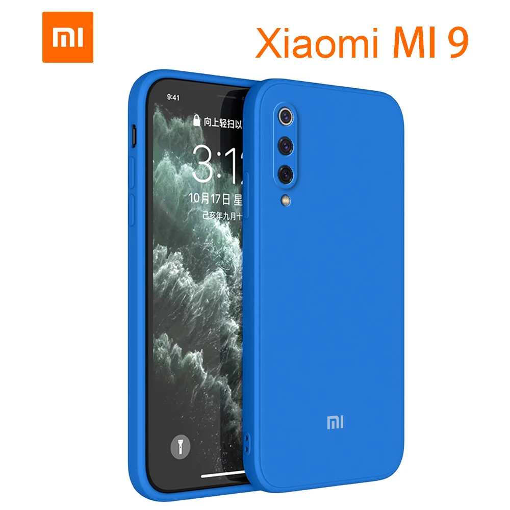 xiaomi 9 case Liquid Silicone Case For coque MI 9 9 SE 9 PRO With Logo coque Fast delivery