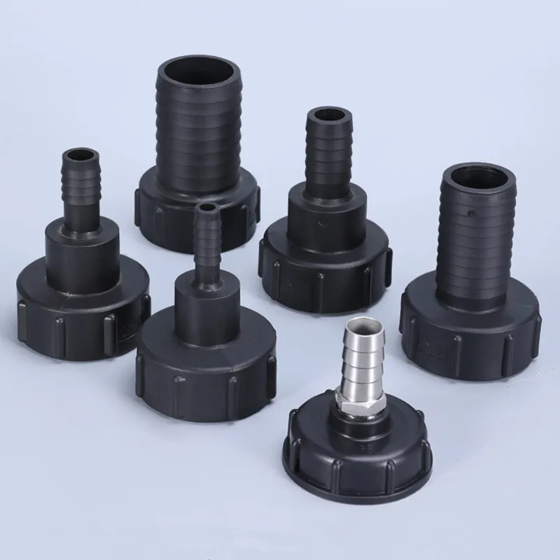 1000L IBC Tank Adapter 60mm Coarse thread Tap Connector Water Tank Fitting For Home Garden Water Drain Joints 1Pcs