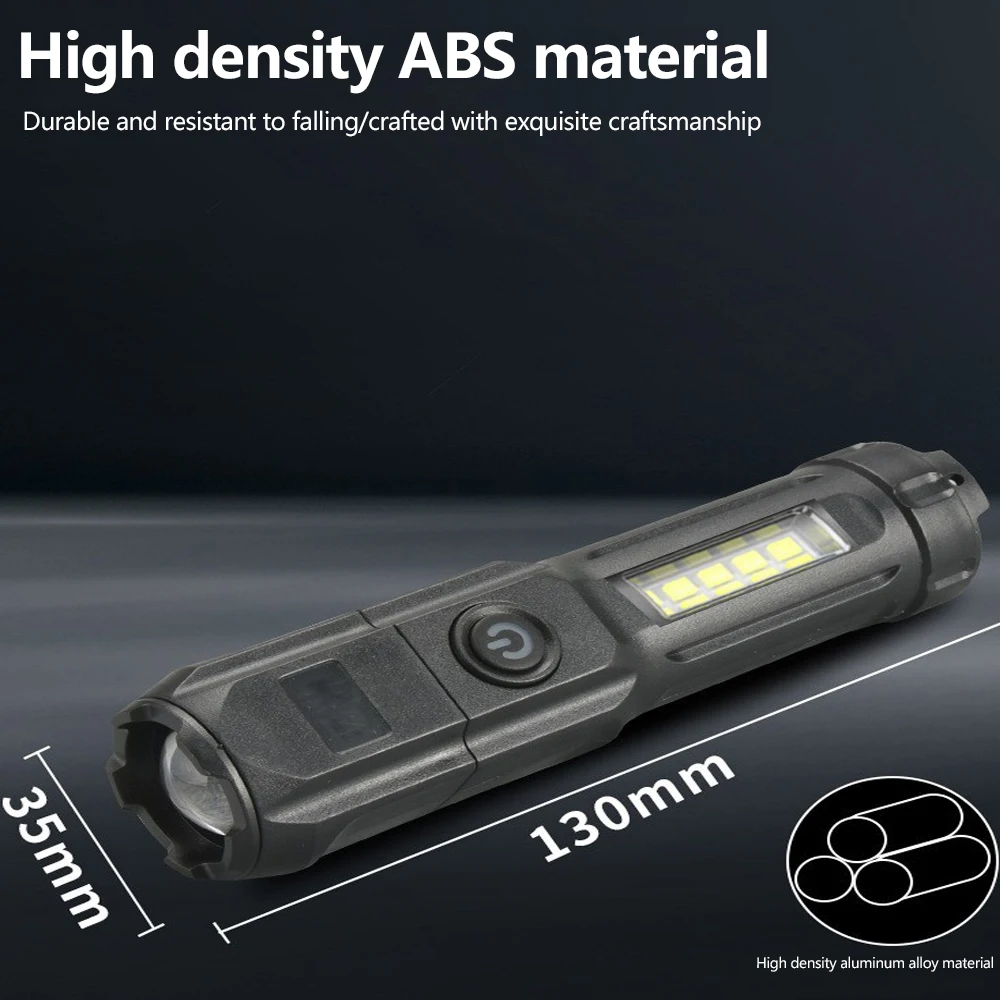 Portable Rechargeable Led Lamp Power Bank Battery Flashlight With Usb Charging Ultra Powerful Flashlight High Flashlights Lights