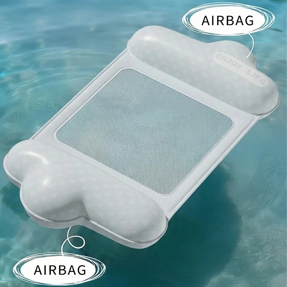 Durable Inflatable Pool Float Floating Raft Swim Mattress Adults Swimming Float Bed Mesh Seat Portable Water Hammock Raft