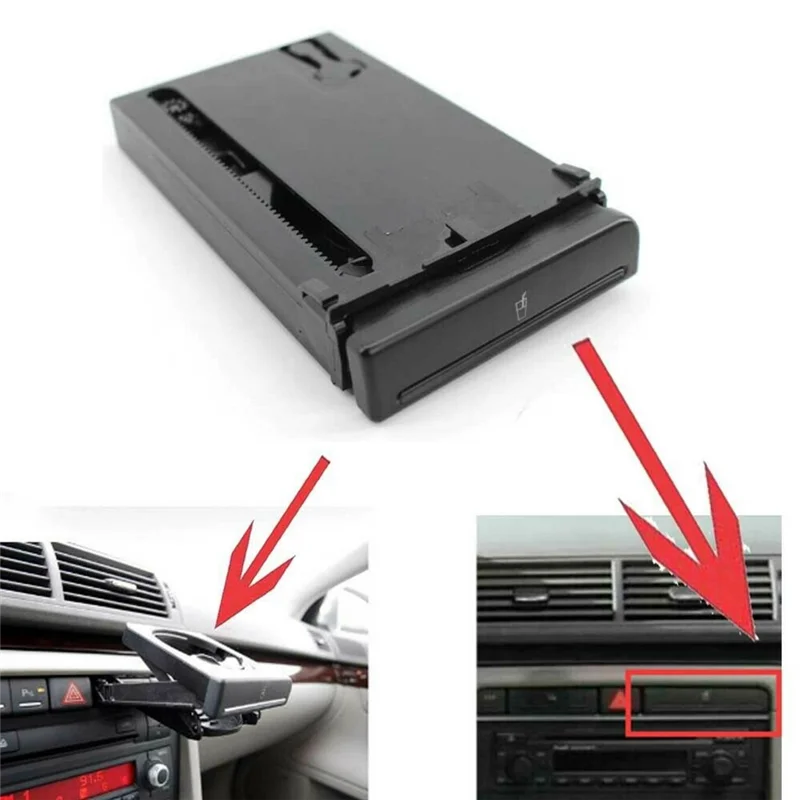 A63T-8E1862534J 車用カップホルダー 伸縮式折りたたみ式カップホルダー A4 B6 B7 RS4 S4 2001-2008年式対応