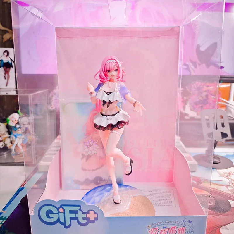 Auf Lager Original Honkai Impact 3 Elysia 1/8 Anime Spiel Figur Sommer Rhapsody Modell Sammeln Spielzeug Ornament Mädchen Geschenke