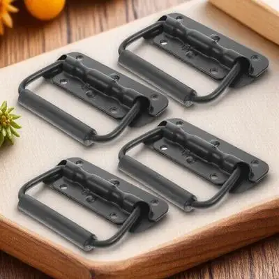 4 قطعة مقبض تثبيت على سطح زنبركي من الفولاذ المقاوم للصدأ عالي التحمل خزانة سحب لصندوق أدوات حاوية القارب المرآب العلية #6