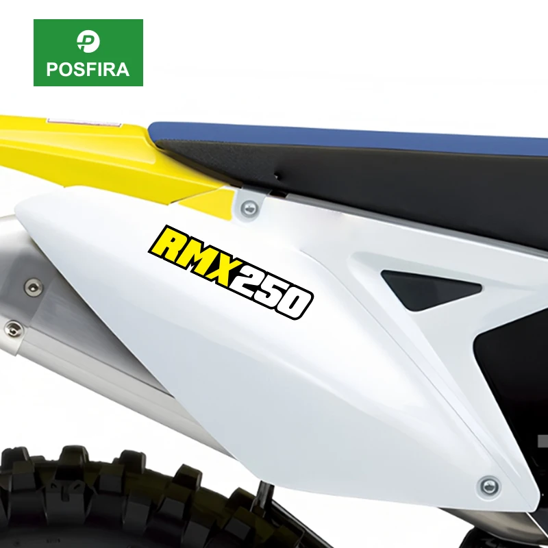 POSFIRA Motorcycle Fairing Sticker Vinyl Decals for Suzuki RMX250 RMX 250 Motorbike Swingarm Decoration Accessories