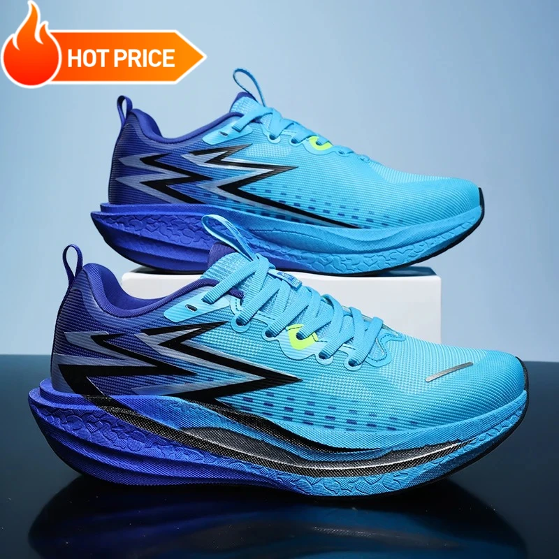 

Мужские кроссовки для марафона с карбоновой пластиной, специализированные спортивные дышащие легкие женские удобные кроссовки Chunta для бега