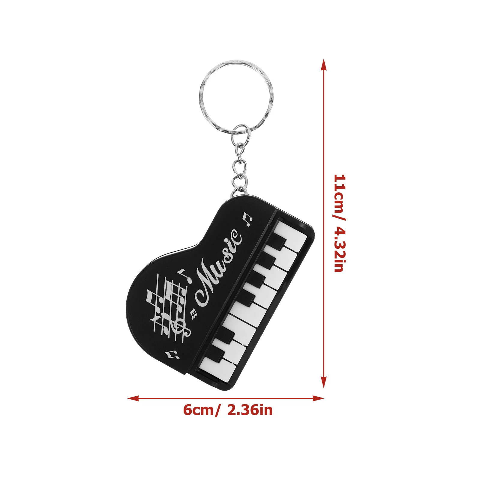 2 Pcs Mini Piano Tiny Toy Plastic Music Keychains for Women Keyboard Toddler Gift Funny Pocket