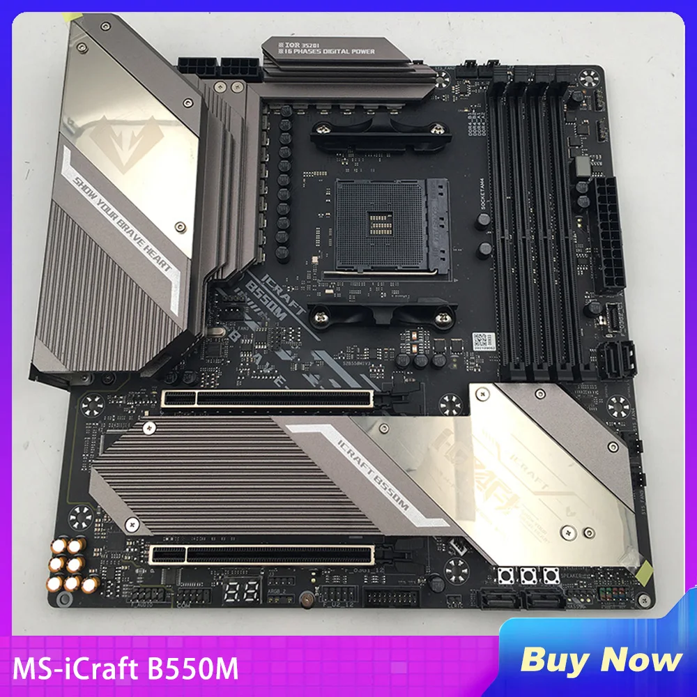 New B550 For MS-iCraft B550M For MAXSUN Desktop Computer Motherboard Socket AM4 NVME M.2 SATA SSD DDR4