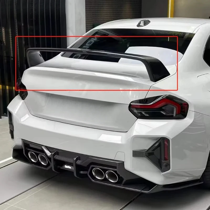 

High Quality MP Style Carbon Fiber Rear Spoiler Tail Wing For M2 G87 Exterior Body Kit Parts