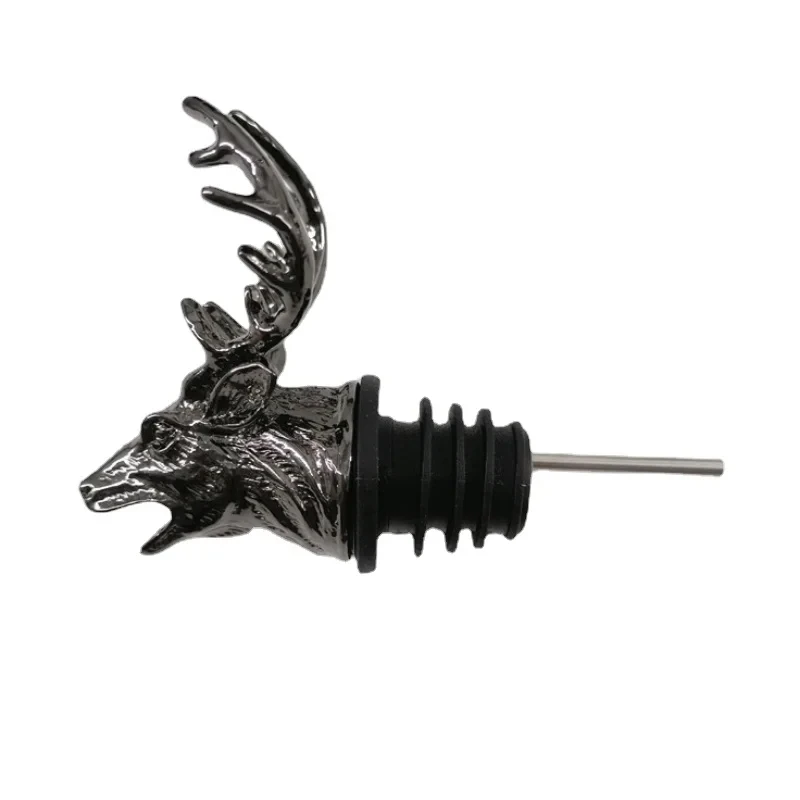 Multiple Styles Deer Dragon Head Wine Mouth Universal Bottle Pours Zinc Alloy Home Bar Tools Semi Handmade Decorative Gift