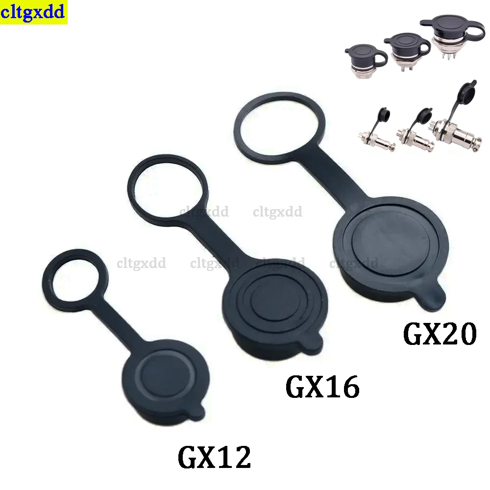 

cltgxdd 2-10 pieces GX12 GX16 GX20 aviation connector plug cover waterproof cover dustproof rubber cover circular protective cap