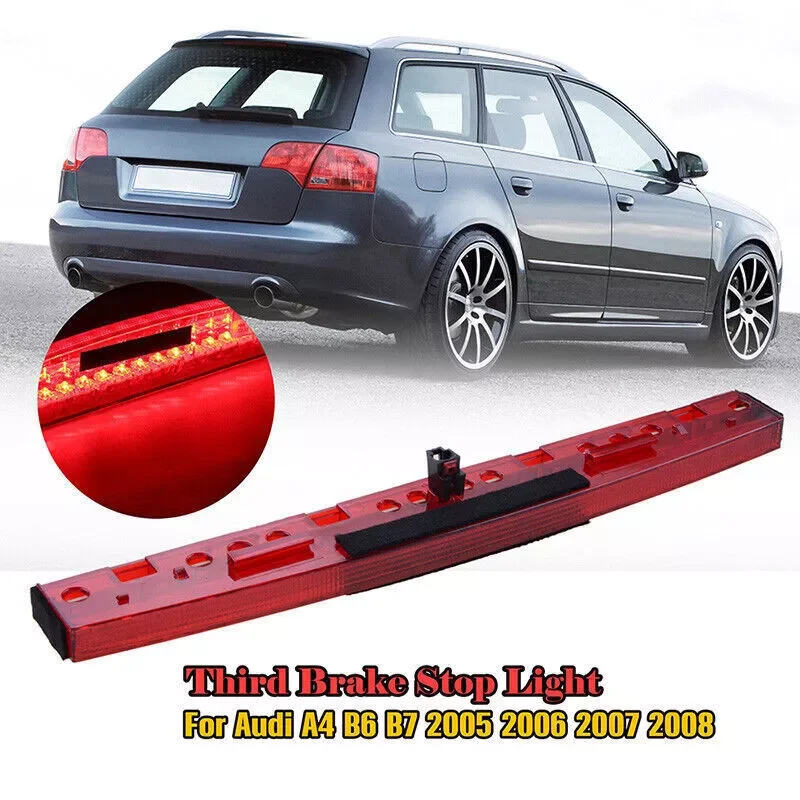車用サードブレーキライト-リアブレーキライト-ハイマウントストップランプ-アウディ-a4-rs4-s4-b6-b7-2002-2003-2004-2005-2006-2007-2008用