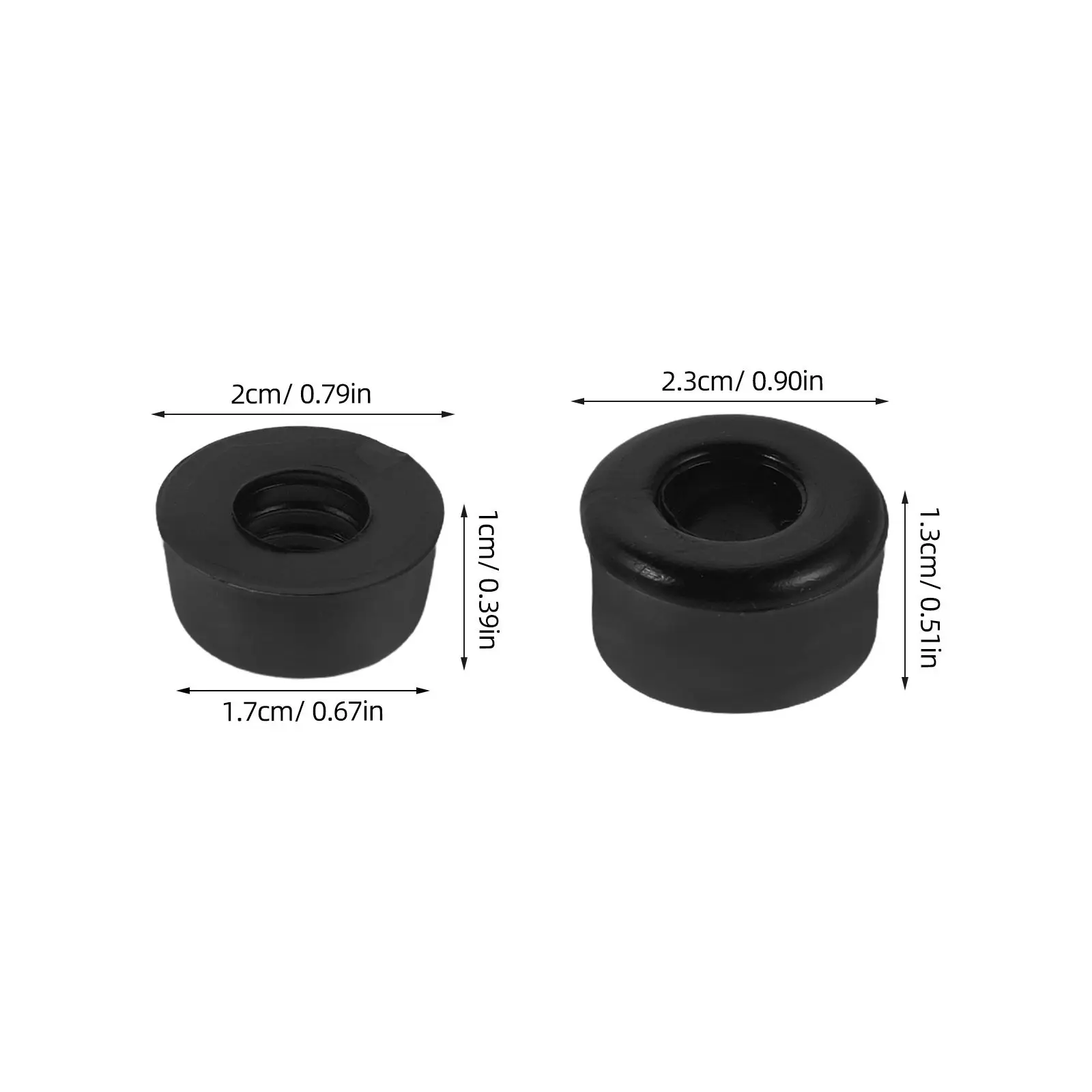 10Pcs Skateboard Truck Bushings High Elasticity Shock Absorbing Replacement Parts Cushion for Smooth Stable Riding Roller Skate - view 4