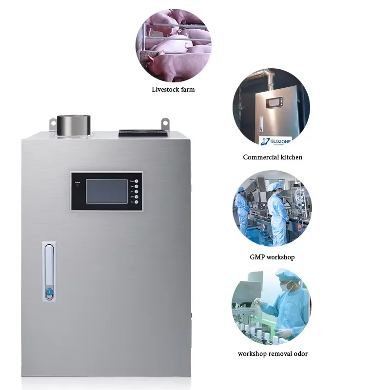 

YWM Certificate Qlozone Singapore Kitchen Exhaust Duct Cleaning Ozone Machine Air Purifier Commercial Pipeline Type Ozone