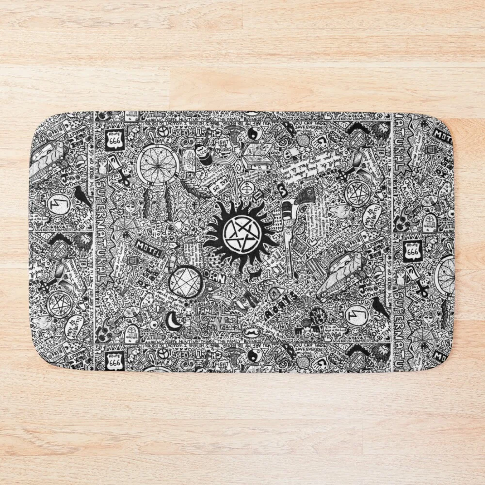 

Supernatural Bath Mat DoorFor The Door Household Items Bathtub Anti Slip Mat