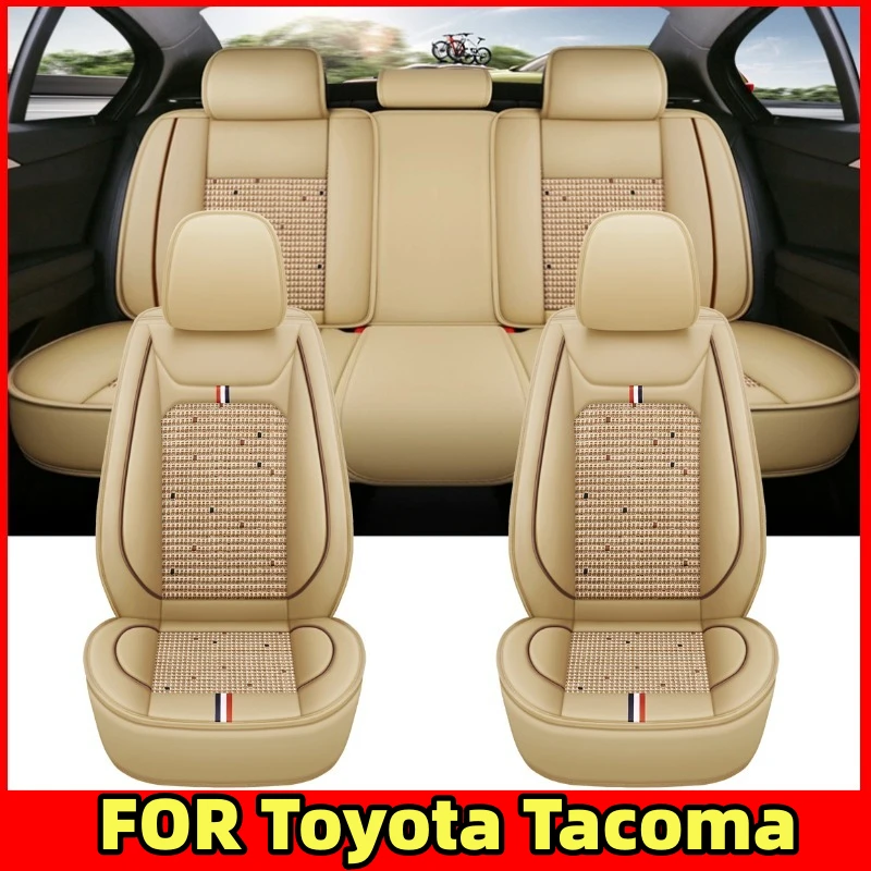 

FOR Toyota Tacoma Car seat cover high quality PU leather ice silk splicing comfortable full wrap wear-resistant seat cover