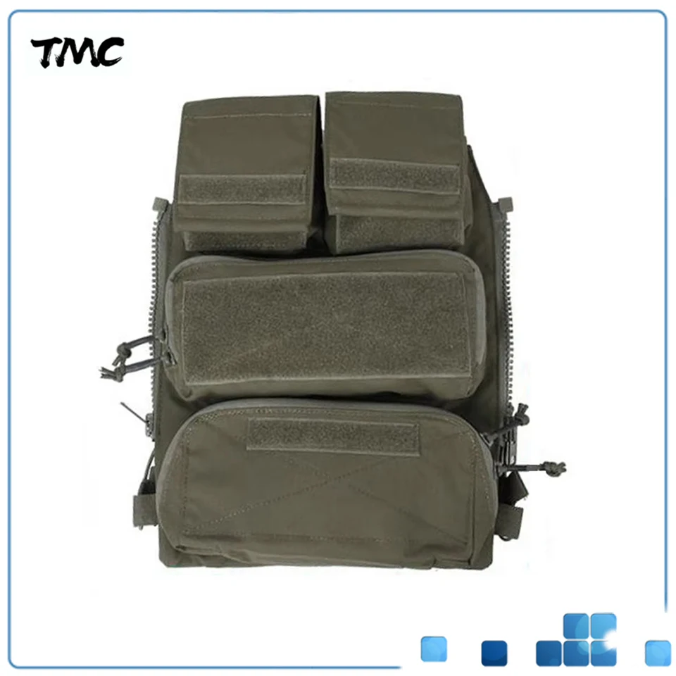 

TMC Vest Zipper Pouch Backboard Zipper Bag Ranger green Non Reflective Cordura Fabric Material TMC3107