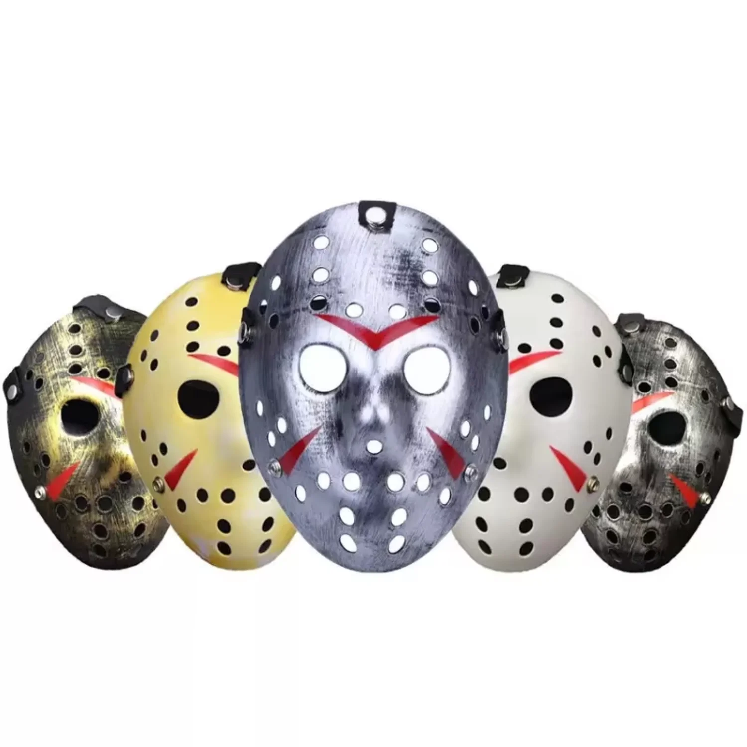 2021 Jason Plastic  Cosplay Costume Explosive Halloween Masquerade Jason Hockey  Mask