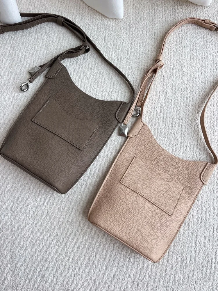 

2024 Summer New Faion Leather Phone Bag Top Layer Cowhide Single oulder Slant Cross Women's Bag England Sle Tote Bag
