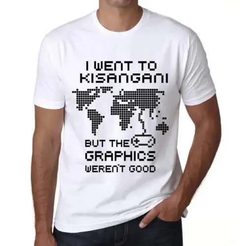 Heren Grafisch T-Shirt Ik ging naar Kisangani maar de graphics waren niet goed