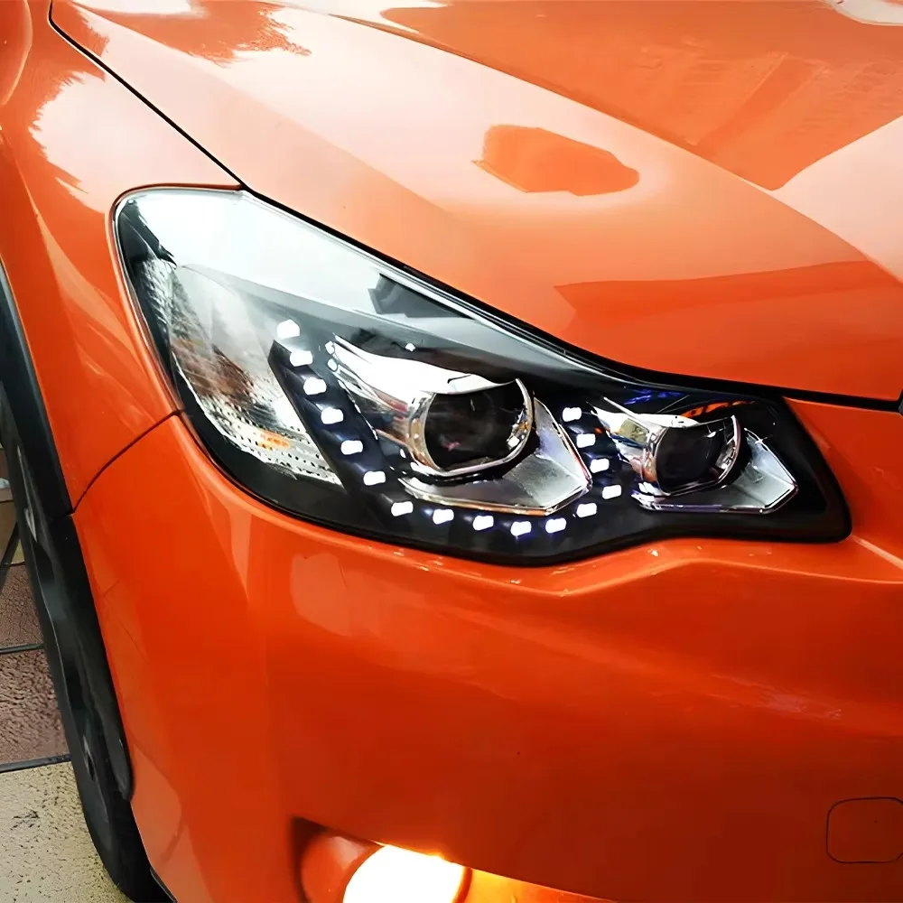 

Для Subaru XV 2011-2015: Обновленные передние светодиодные фары в сборе, высококачественные фары-проекторы в форме капли, Plug and Play