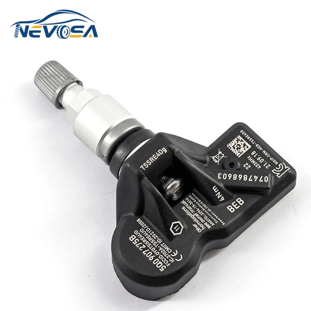 Nevosa 5Q0907275B TPMS Tire Pressure Monitor Sensor For Volkswagen Phaeton Audi A4 A6 A7 TT Porsche 718 911 Skoda Superb Rapid