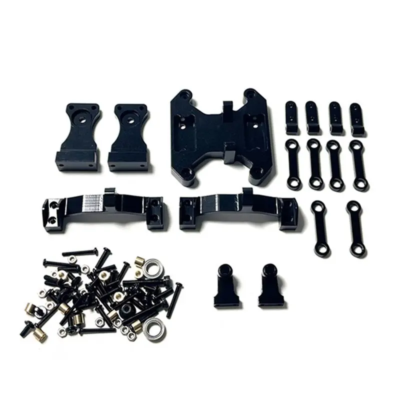 B78B-2X Metal Balance Chassis Board Seesaw Kit For WPL B16 B36 1/16 RC Car Upgrade Parts Modified Accessories,Black