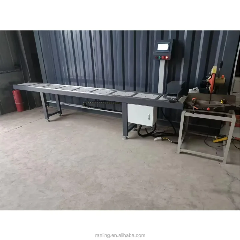 Digital Cross Cut Gauge Cutting Machine Auto Stopper Roller Table Automatic Length Measuring Stop Moving For Window Production