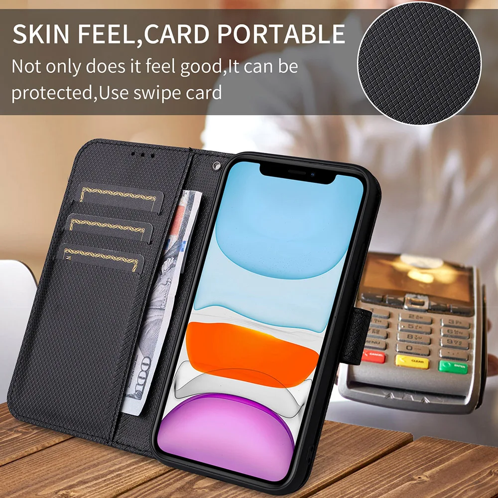 حافظة جلدية غطاء وقائي لهاتف OPPO Reno 13 5G غطاء حامل قابل للطي لهاتف OPPO Reno 13 Pro 5G محفظة بطاقة حامل الهاتف Coque
