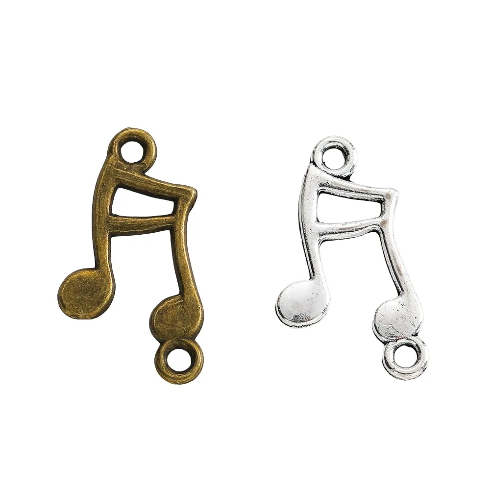 

100 шт./лот DIY микс ювелирные аксессуары сплав ретро музыкальная нота в форме разъемов подвески подвеска для телефона