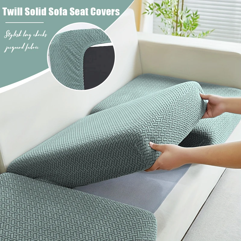 1 Stück Elastischer Twill Einfarbiger Sofabezug Möbelschutz Schonbezug für Wohnzimmer Weicher Couchüberzug Leicht zu Reinigen
