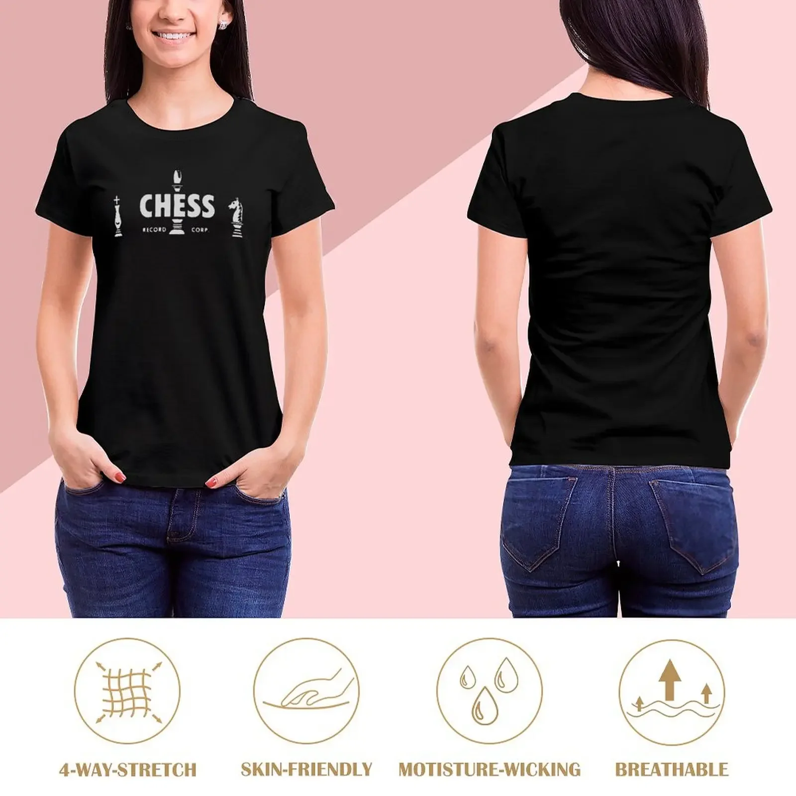 Chess Records T-Shirt tops vintage customs design your own female Summer Women's clothing