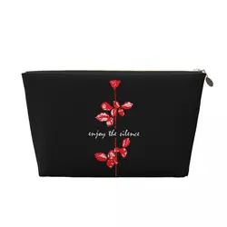 Custom Electronic Rock Depeche Cool Mode borsa da toilette donna trucco Cosmetic Organizer Lady Beauty Storage Dopp Kit Case