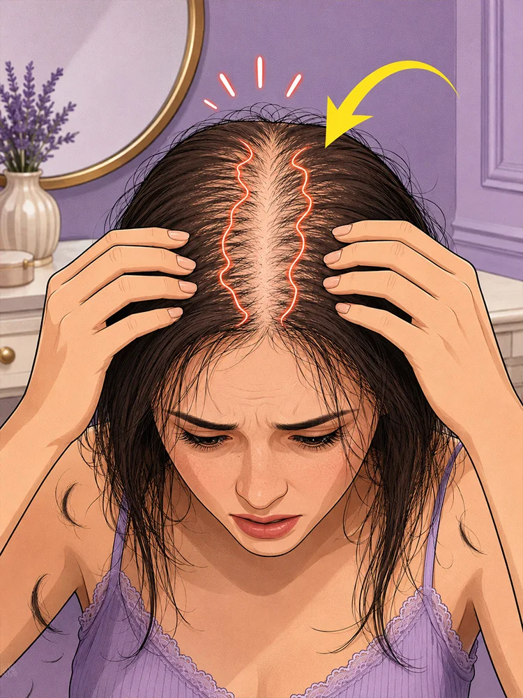Gentle Scalp Massage Applicator Comb for a Naturally Plumper Look