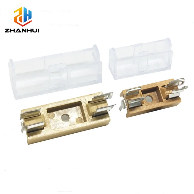 5/10Pcs 5x20mm 6x30mm Transparent Fuse Holder Socket AC250V Panel Mount Glass Tube Fuse Block Base with Cover