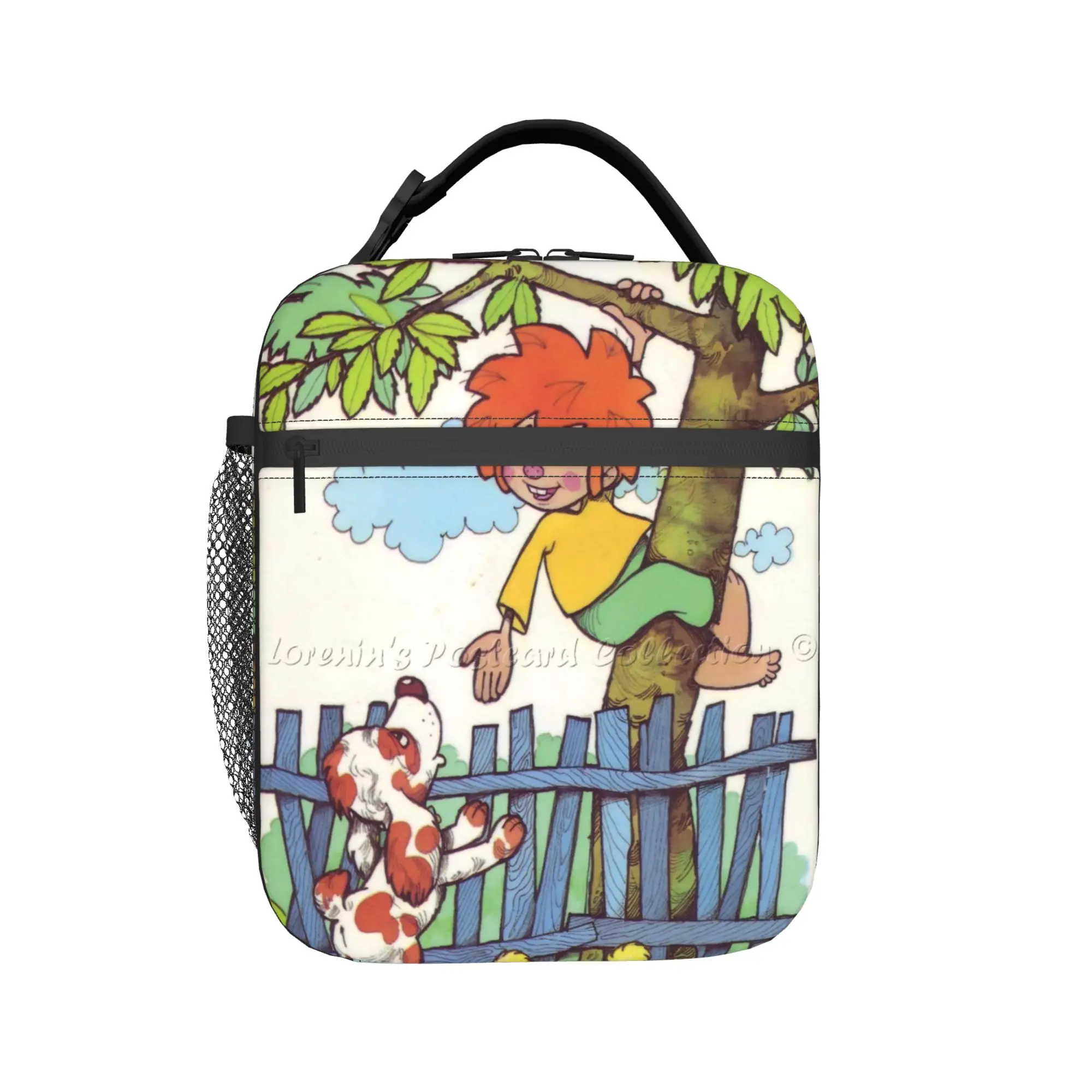 Pumuckls drinks beer  Insulated Lunch Bag for Men Women  Storage Food Box Reusable Cooler Thermal Lunch Box For Travel