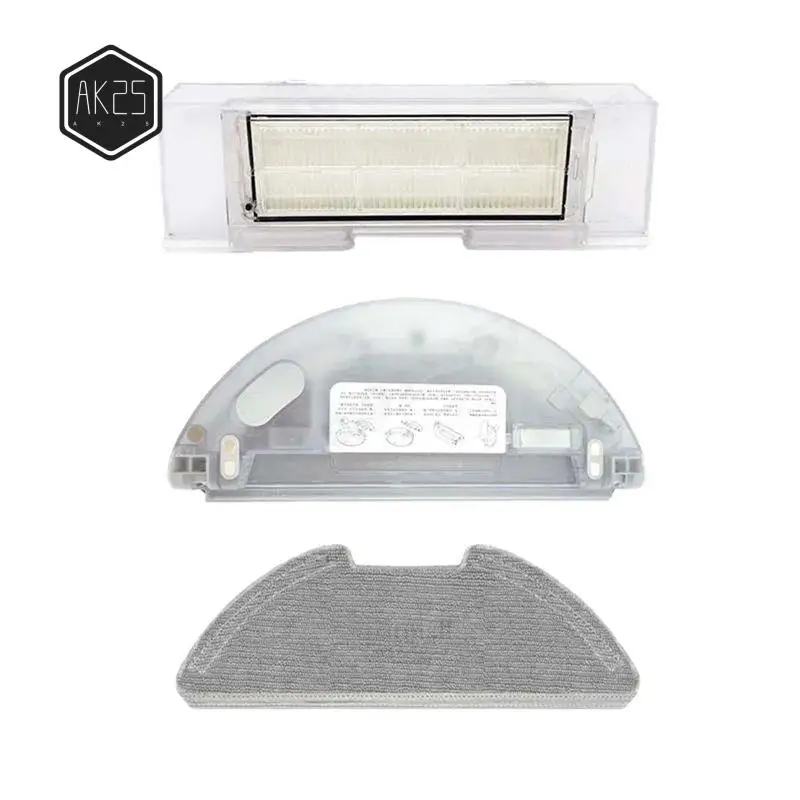 

AK25-Бак для воды, контейнер для пыли, тряпка для уборки для робота-пылесоса Xiaomi Mi Robot Vacuum-Mop 2 Lite 2 Pro MJSTL MJST1S MJST1SHW BHR5044EU, аксессуары