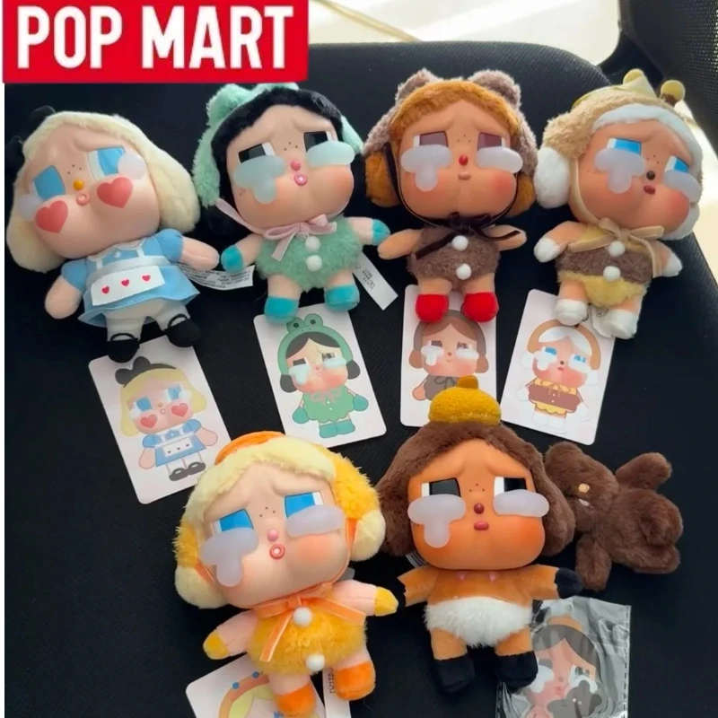 POP MART CRYBABY Seri Crying Again Boneka Mainan Blind Box Original Lucu Anime Hiasan Meja Koleksi Kotak Misteri Tas Kejutan