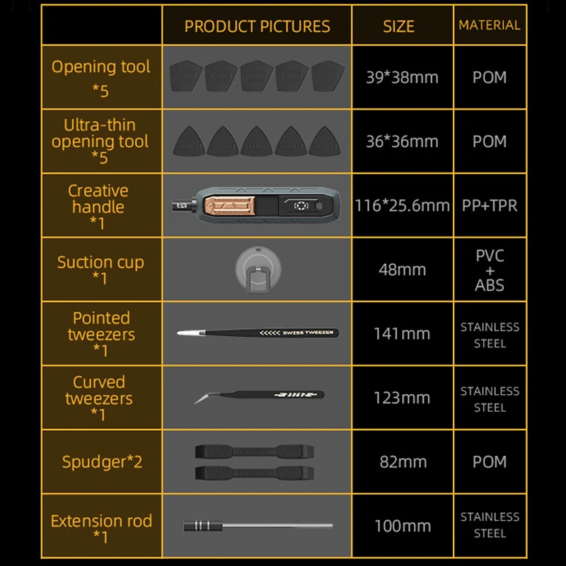 JAKEMY JM-8192 180 in 1 Precision Screwdriver Tool Set Magnetic CR-V Bits Mobile Phone Computer Tablet Glasses Repair Hand Tools