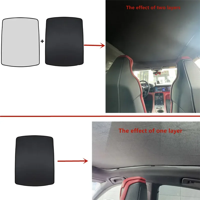 Car Foldable Front Windshield Glass Roof Sunroof Skylight Sunshade Window Shade Sunroof Upgrade Mesh Net For Porsche Taycan