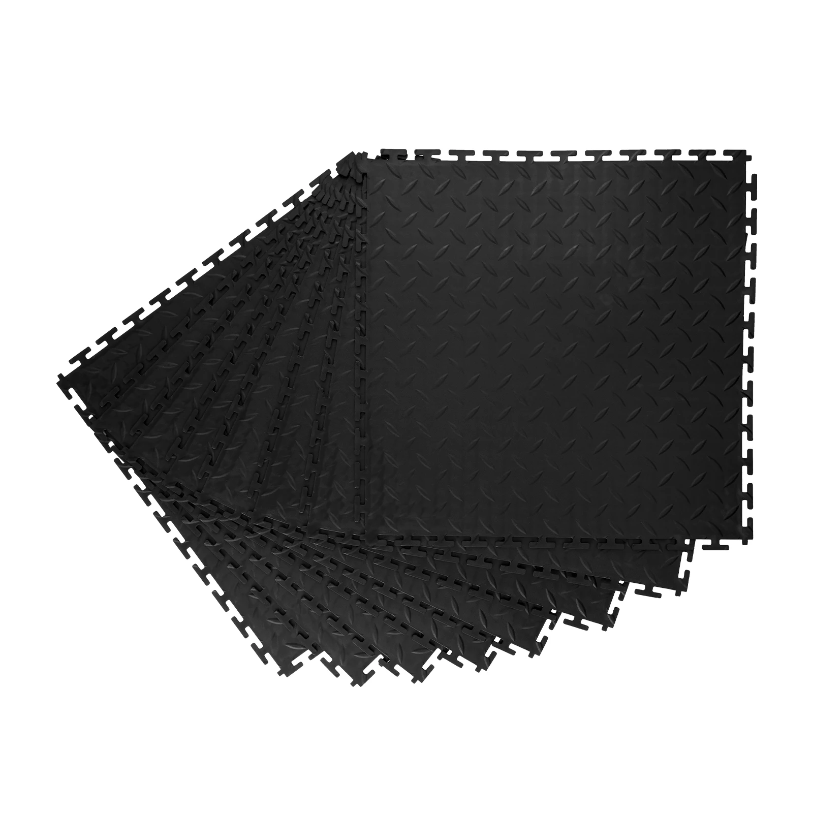 

Плитка для пола SucceBuy, 8/16 шт., 51x51x0.5 см, с ромбовидным рисунком, противоскользящие ПВХ-маты для мастерских и складов