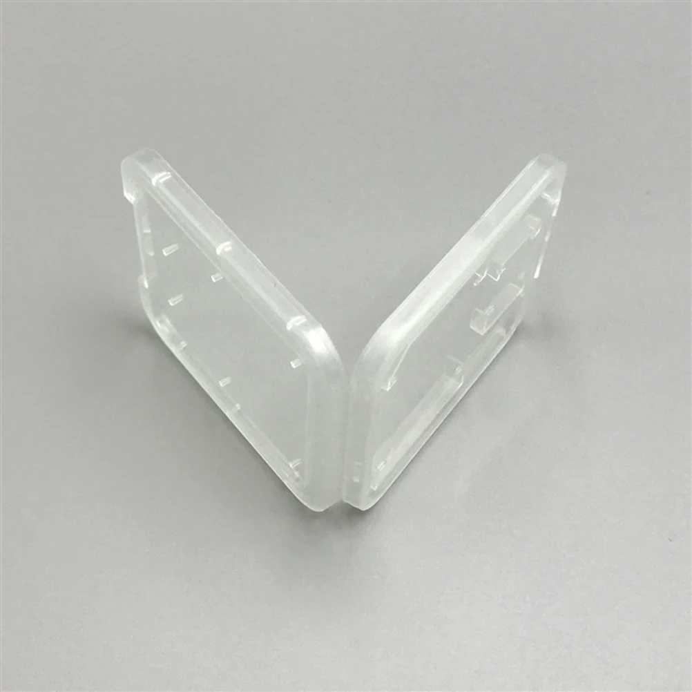 

20pcs Card Protection Box Clear PP Plastic Memory Case 5x4x06cm Lightweight Portable Storage Holder Cards