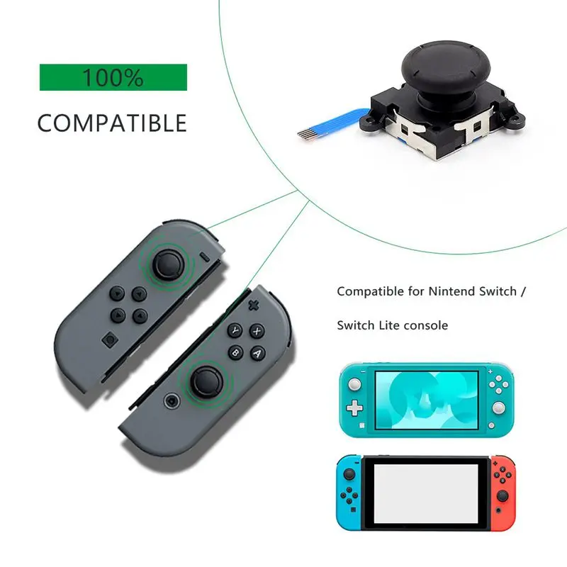Reemplazo de Joycon balancín analógico 3D para Nintendo Switch Controller NS Gamepad Joy Stick, accesorios de reparación