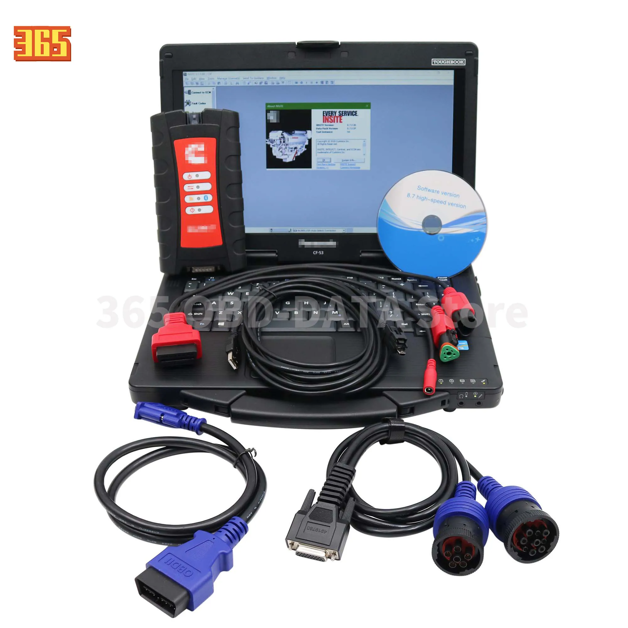 for Cummins Inline 7 Data Link Diesel Truck Diagnostic Tool 5572620 5299899 INLINE7 (Tool with 9.0 Software)